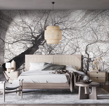 Forest Twigs Tangled Together Wallpaper Mural