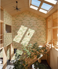 Chinoiserie Pine Crane Wallpaper Mural