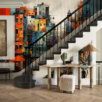 Abstract Modern City Wallpaper Mural