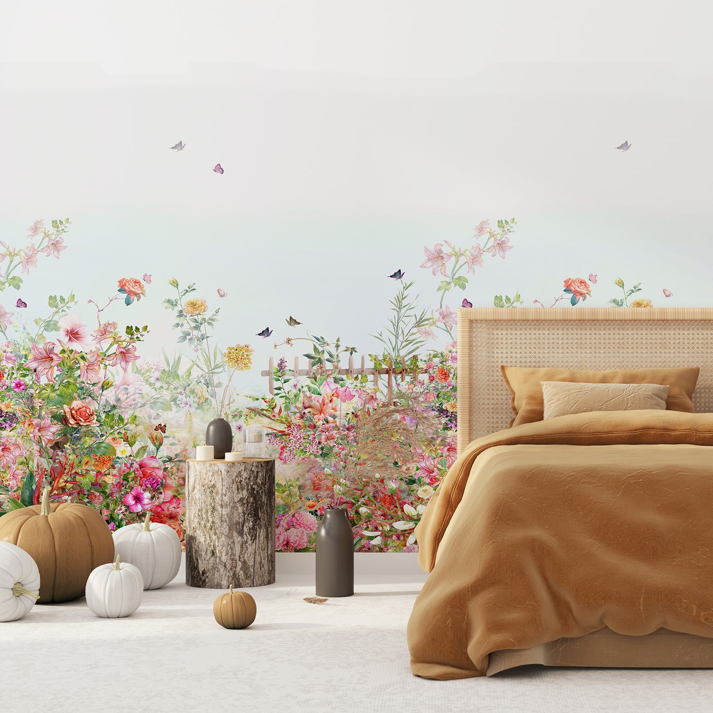 Floral Blooming Wallpaper Mural