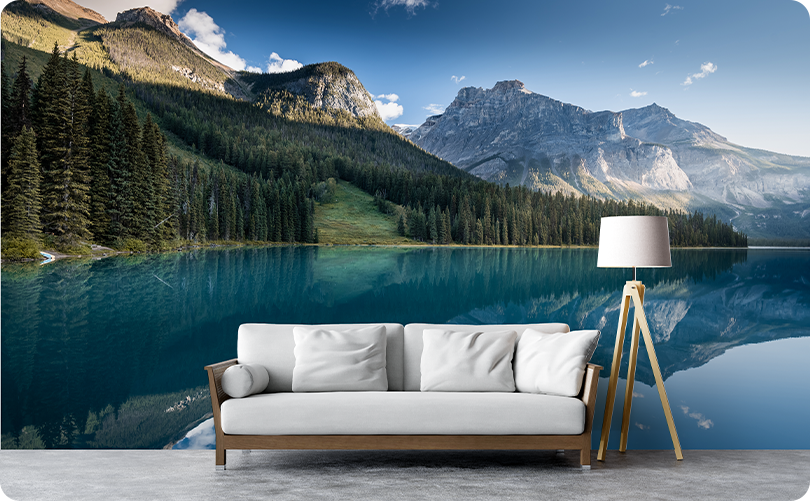 Nature Lakes and Mountains Wallpaper Mural