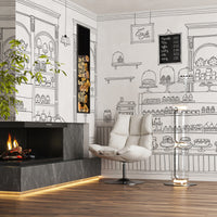 Abstract Dessert House Wallpaper Mural