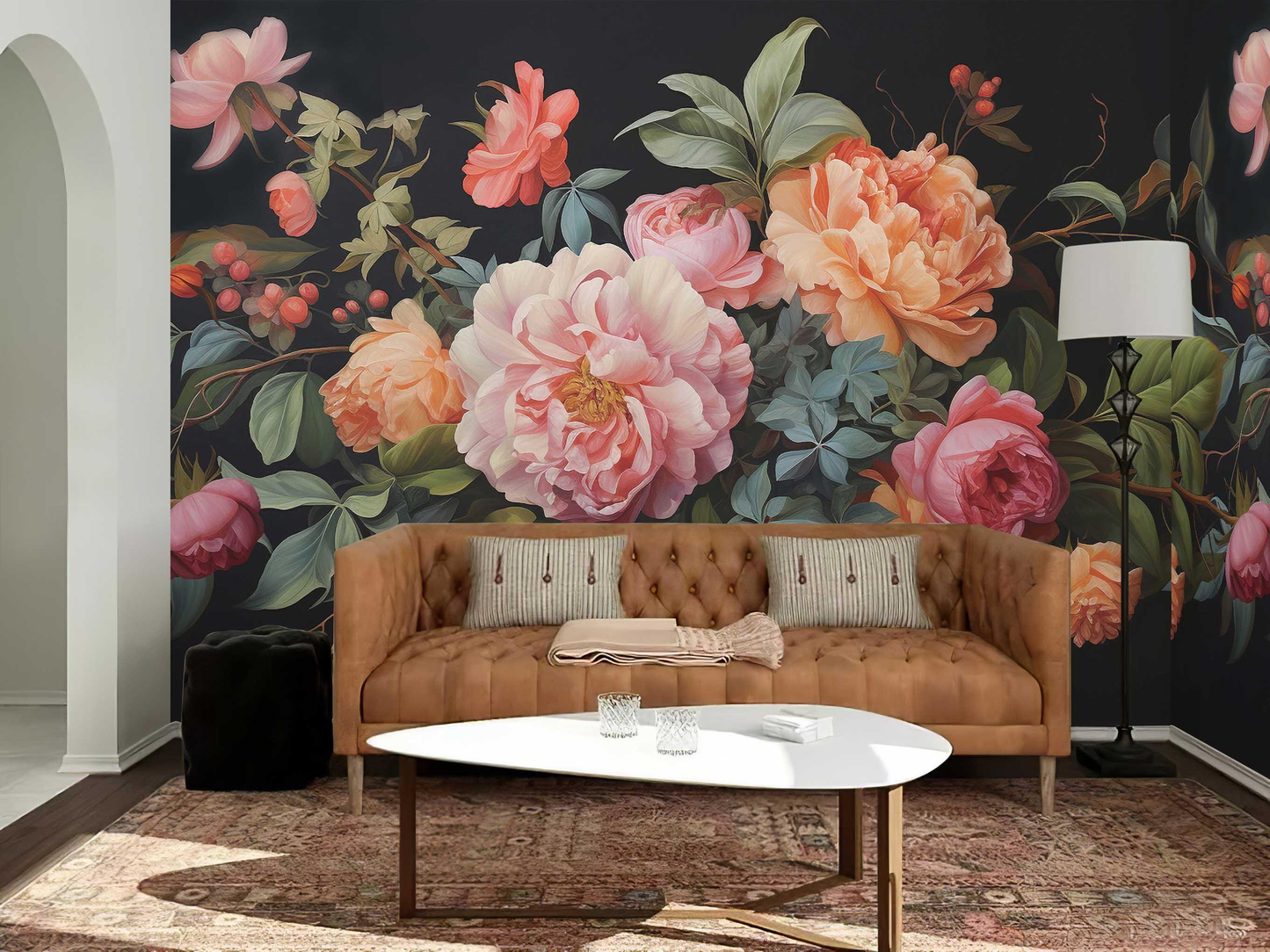 Floral Magnificent Years Wallpaper Mural