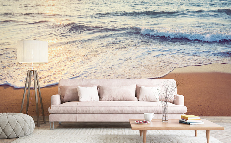 Cloud & Ocean Coast Beach Wallpaper Mural