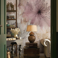 Floral Pink Wallpaper Mural