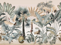 Forest Crane Thicket Wallpaper Mural