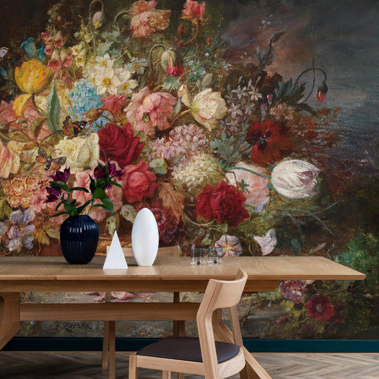 Floral Colorful Spring Wallpaper Mural