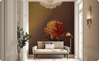 Floral Lonely Floral Wallpaper Mural