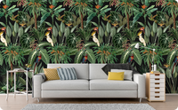 Forest Green Wallpaper Mural