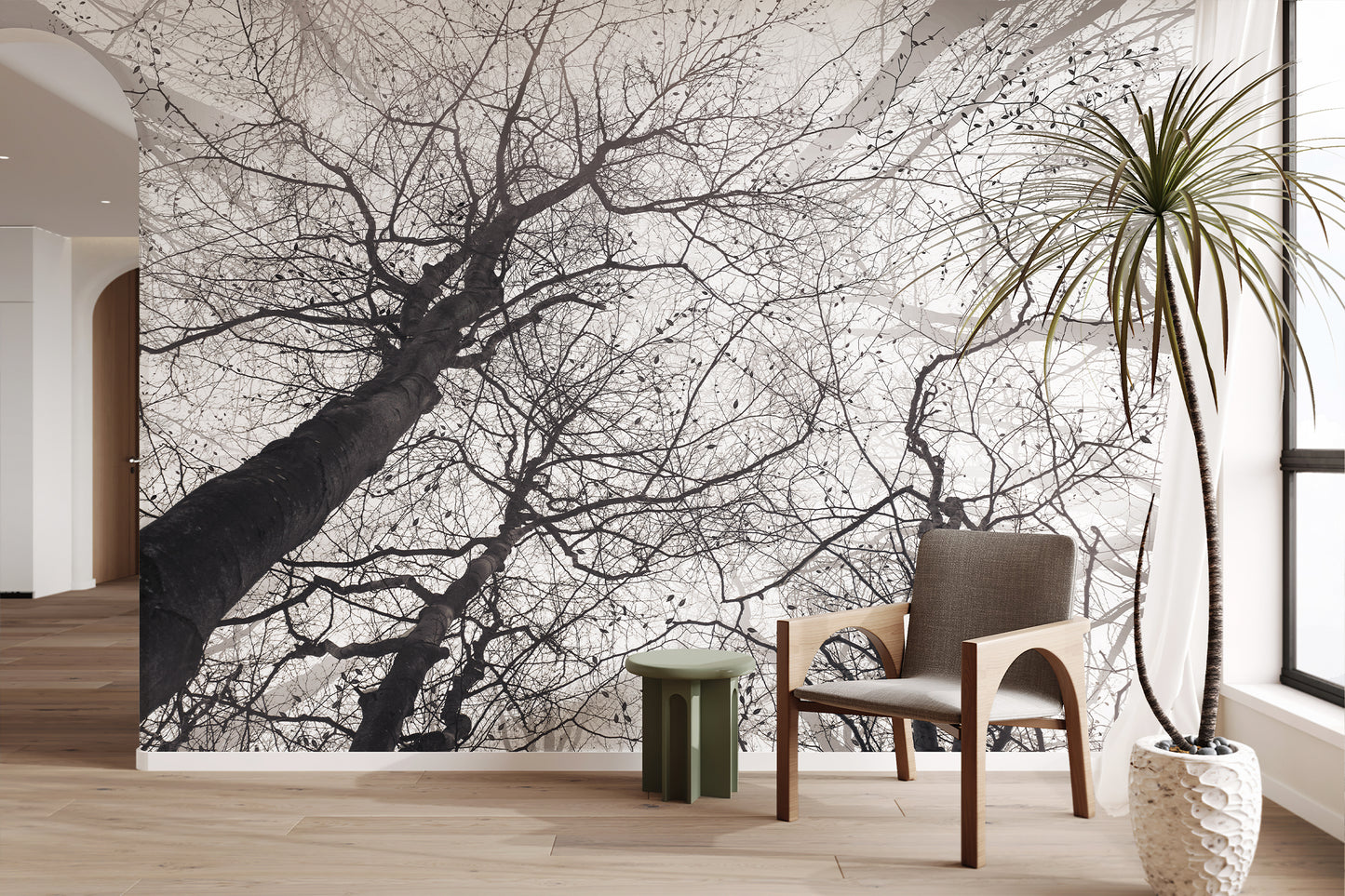 Forest Twigs Tangled Together Wallpaper Mural