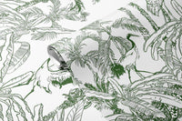 Forest Green Jungle Wallpaper Mural