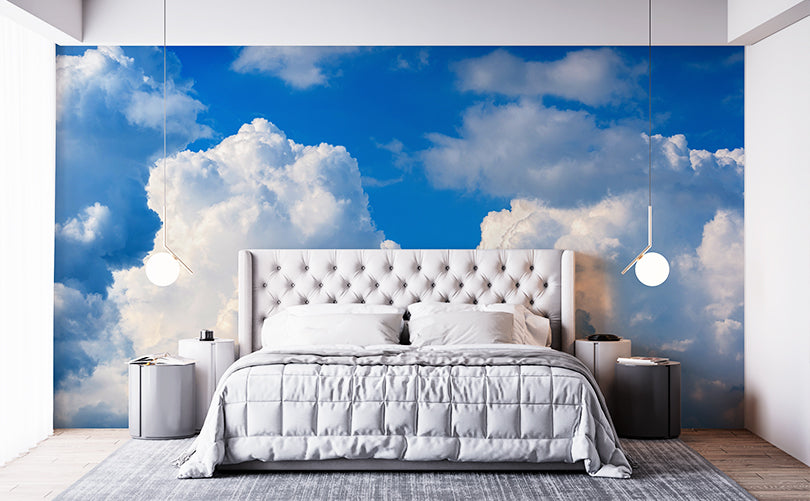 Cloud & Ocean Clear Sky Wallpaper Mural