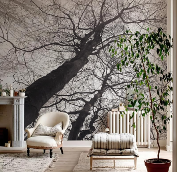 Forest Twigs Tangled Together Wallpaper Mural