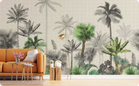 Forest Scorching Summer Wallpaper Mural