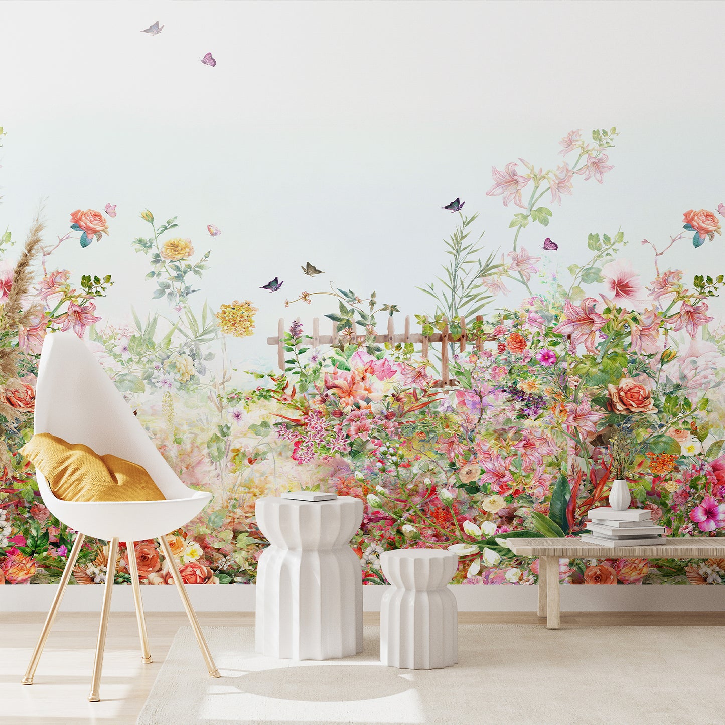 Floral Blooming Wallpaper Mural