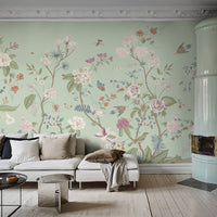 Floral Meandering of Flowers Wallpaper Mural