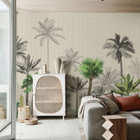 Forest Scorching Summer Wallpaper Mural