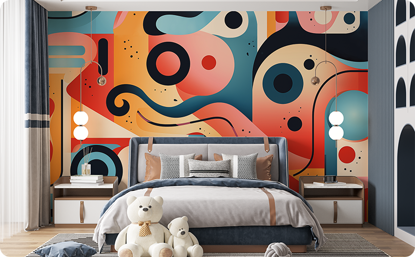 Abstract Kandinsky Wallpaper Mural