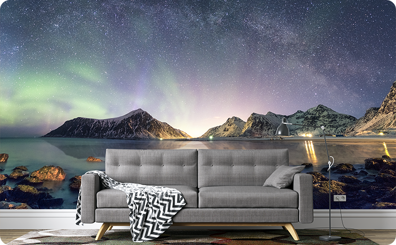 Nature Aurora Wallpaper Mural