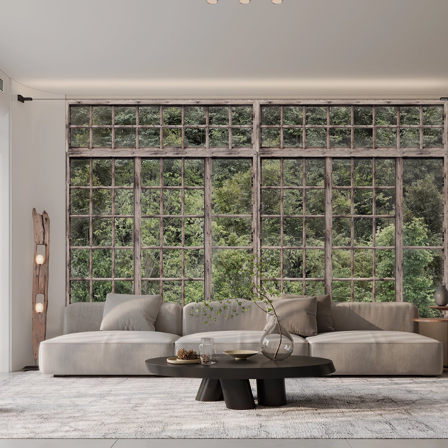 Window View Retro Wallpaper Mural