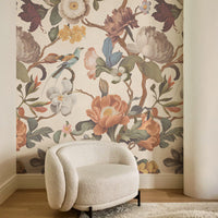 Floral Yellow Roy Wallpaper Mural