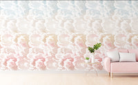 Cloud & Ocean Pink Wallpaper Mural