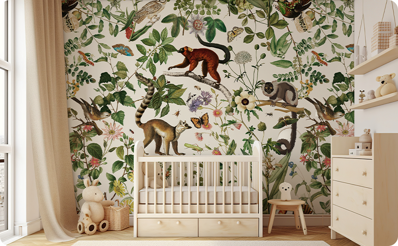 Animal Lemur Wallpaper Mural