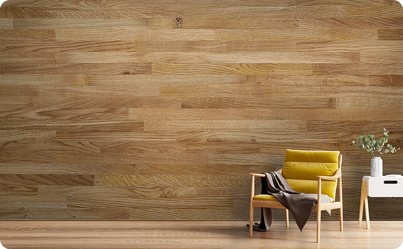 Wood Bricks Wallpaper Mural