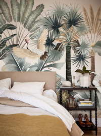 Forest Crane Thicket Wallpaper Mural