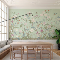 Floral Meandering of Flowers Wallpaper Mural