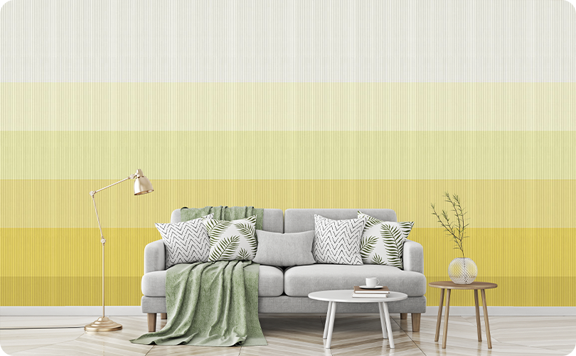 Ombre Yellow Impression Wallpaper Mural