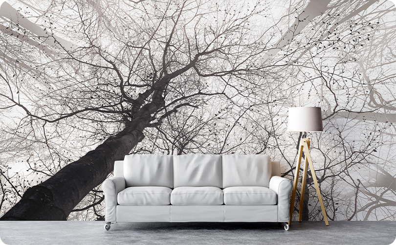 Forest Twigs Tangled Together Wallpaper Mural