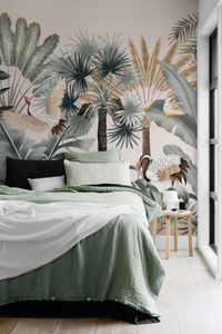 Forest Crane Thicket Wallpaper Mural