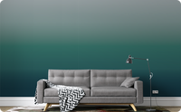 Ombre Unbounded Dark Green  Wallpaper Mural