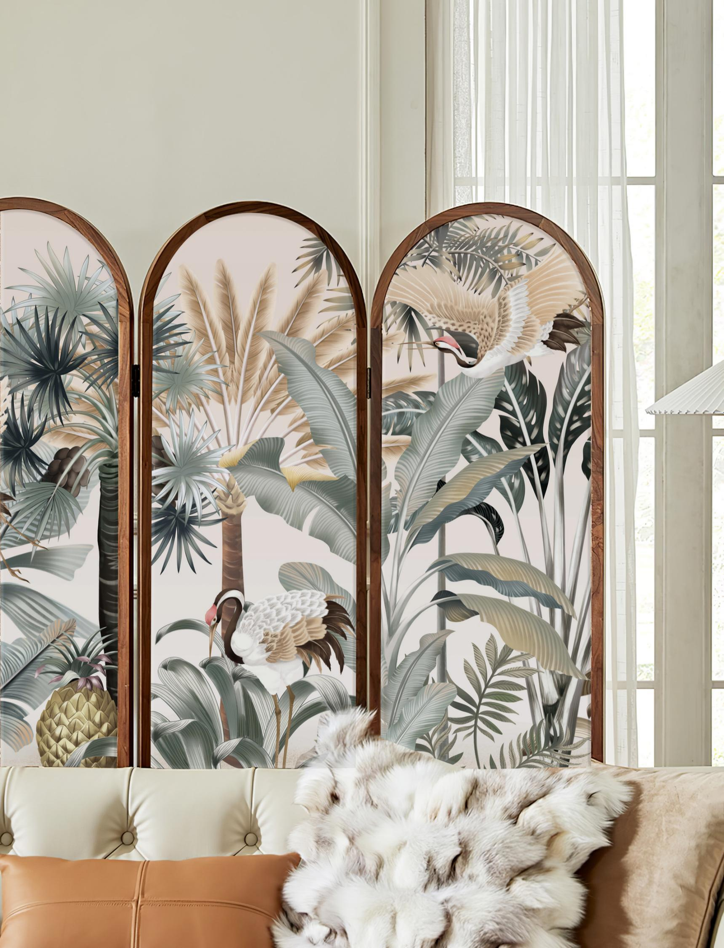 Forest Crane Thicket Wallpaper Mural