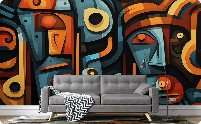 Abstract Mayan Civilization Wallpaper Mural