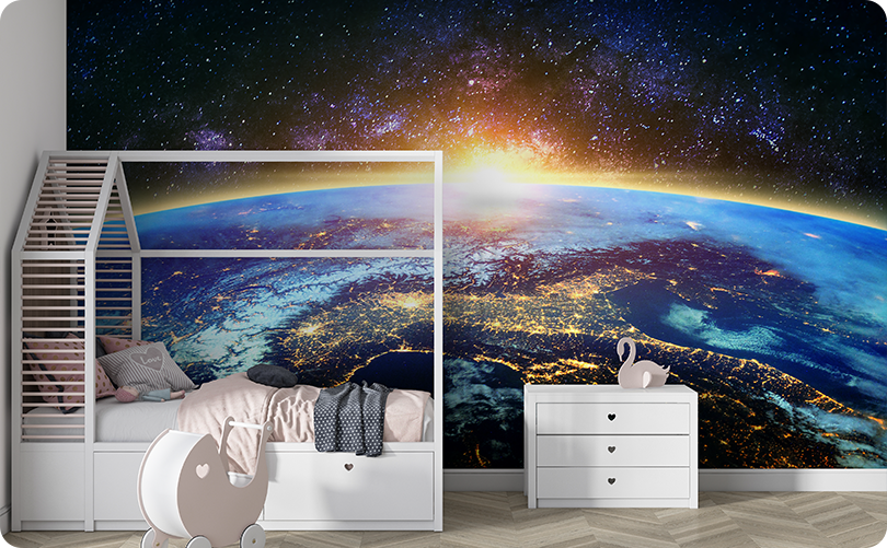 Space & Galaxy Light Wallpaper Mural