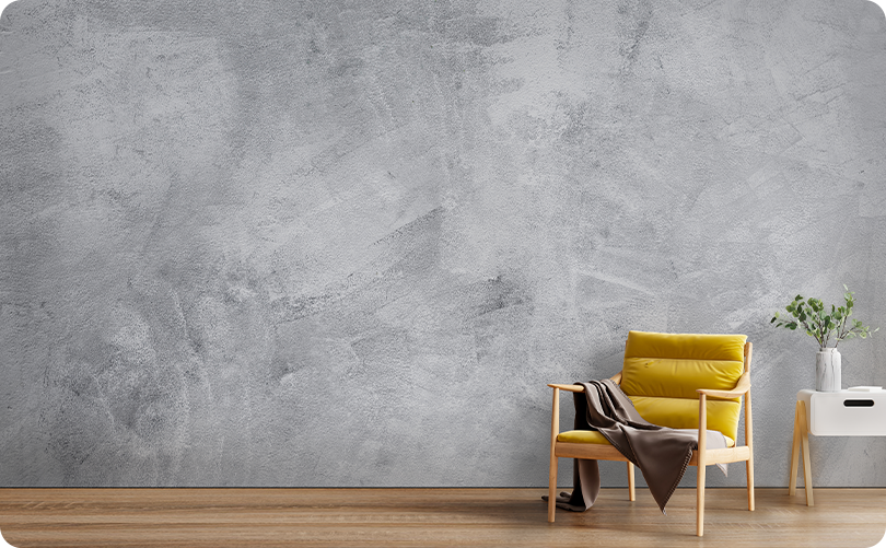 Industrial Dark Gray Concrete Wallpaper Mural