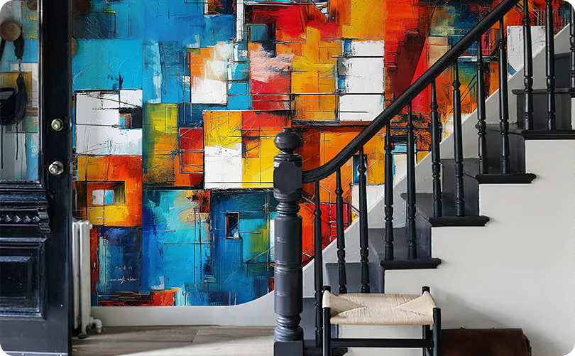 Abstract Modernism in Architecture Wallpaper Mural