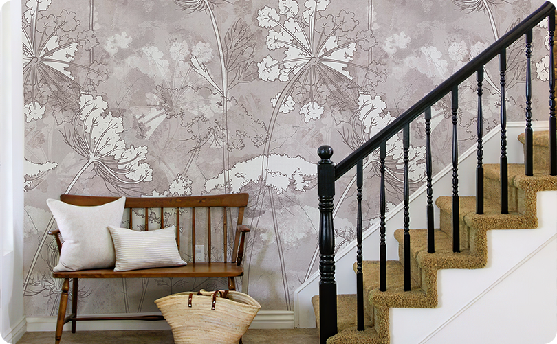 Vintage Opium Qoppy Wallpaper Mural