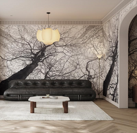 Forest Twigs Tangled Together Wallpaper Mural