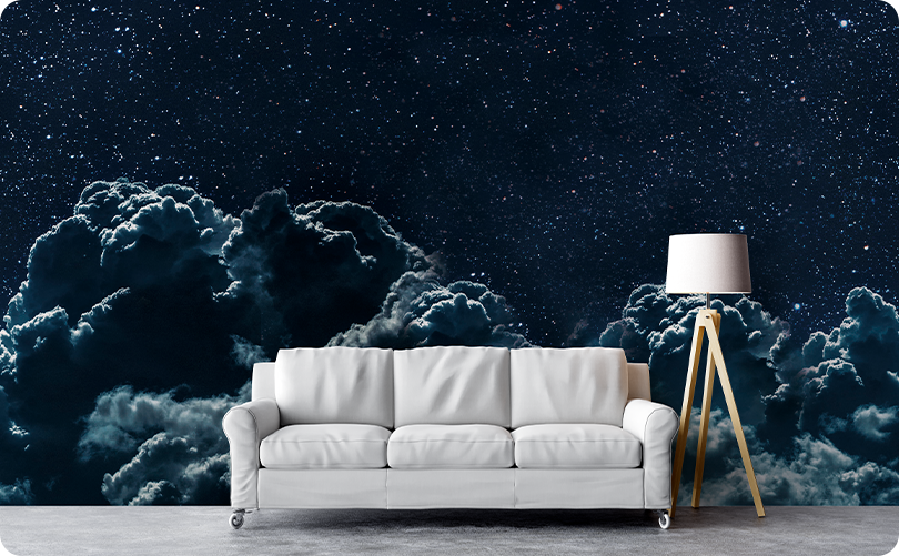 Space & Galaxy Wild Clouds Wallpaper Mural