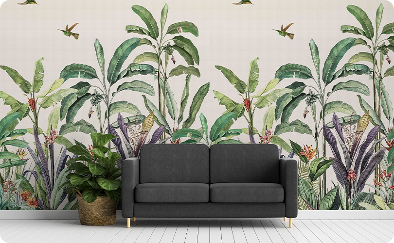 Forest After the Summer Rains Wallpaper Mural