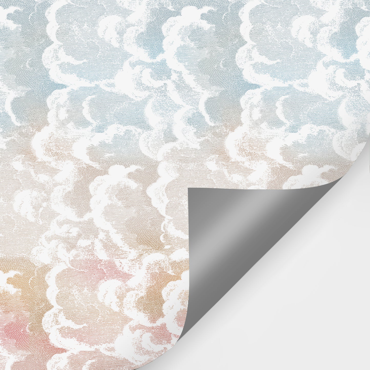 Cloud & Ocean Pink Wallpaper Mural