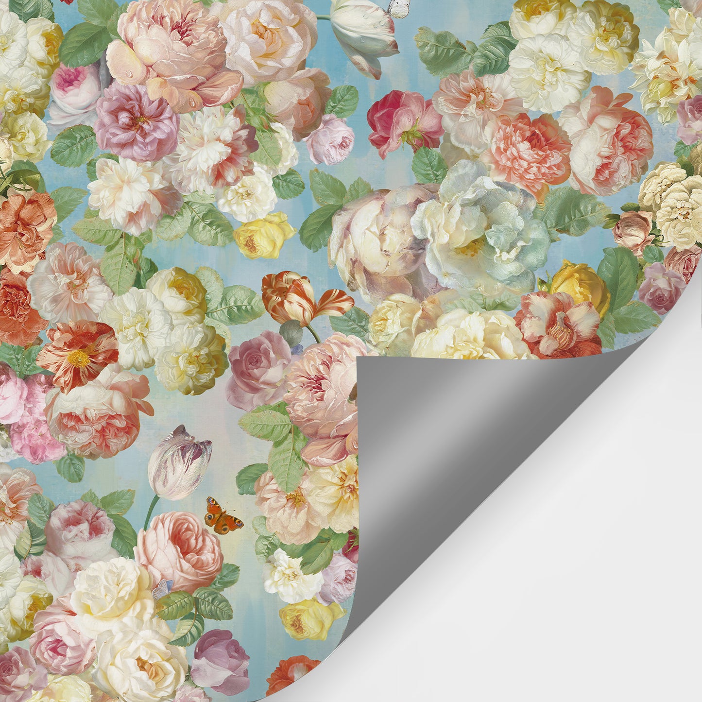 Floral Love Salute Wallpaper Mural