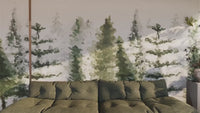 Forest Pine Tree Wallpaper Mural