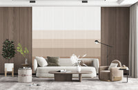 Ombre Brown Impression Wallpaper Mural