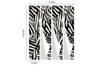 Abstract Zebra Pattern Wallpaper Mural