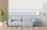 Ombre Blue Impression Wallpaper Mural